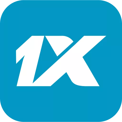 Логотип 1xBet, белый на синем